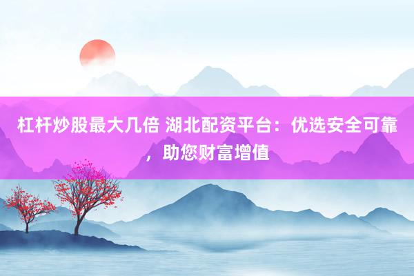 杠杆炒股最大几倍 湖北配资平台：优选安全可靠，助您财富增值